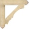 Ekena Millwork Balboa Arts and Crafts Rough Sawn Bracket w/ Offset Brace, Douglas Fir, 8"W x 36"D x 36"H BKT0806X36X36BOA03RDF - alternate 2
